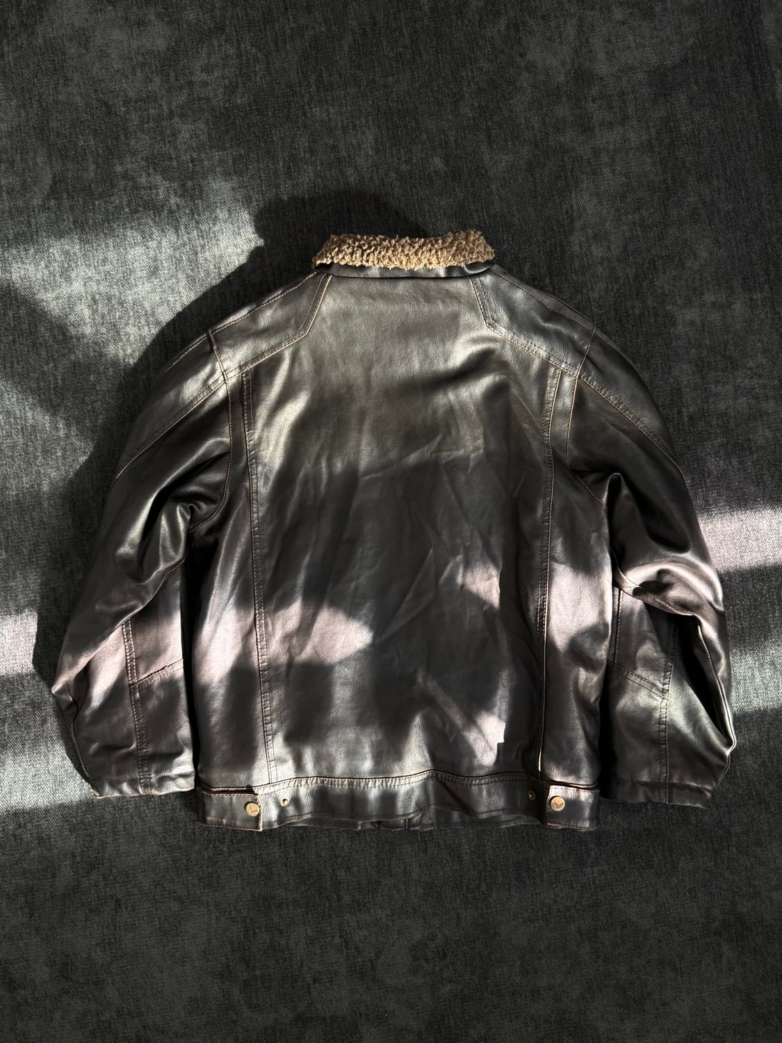 hawkeandco faux leather jacket 상품이미지4