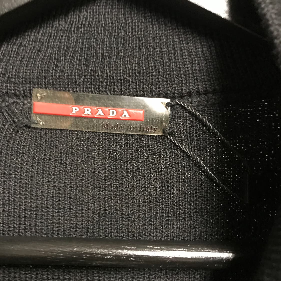 프라다 스포츠 니트 집업 블랙 52 상품이미지5