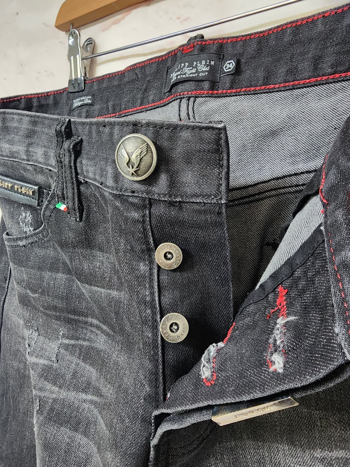 필립플레인 블랙 데님 팬츠 상품이미지6