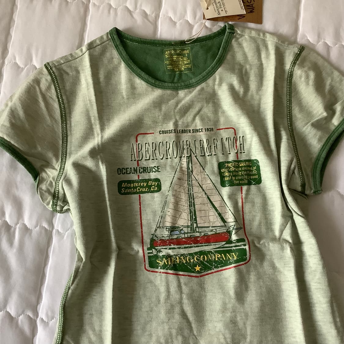 아베크롬비 레트로 빈티지 슬림핏 반팔티 상품이미지2