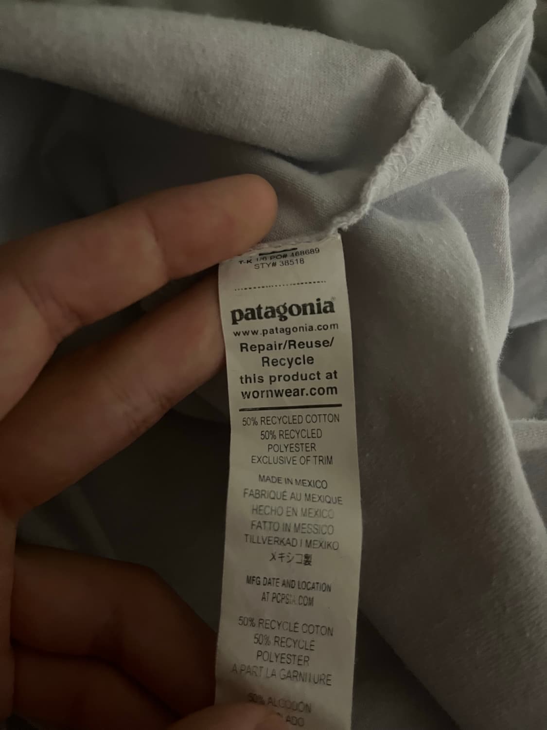 파타고니아 긴팔티 라지 상품이미지4