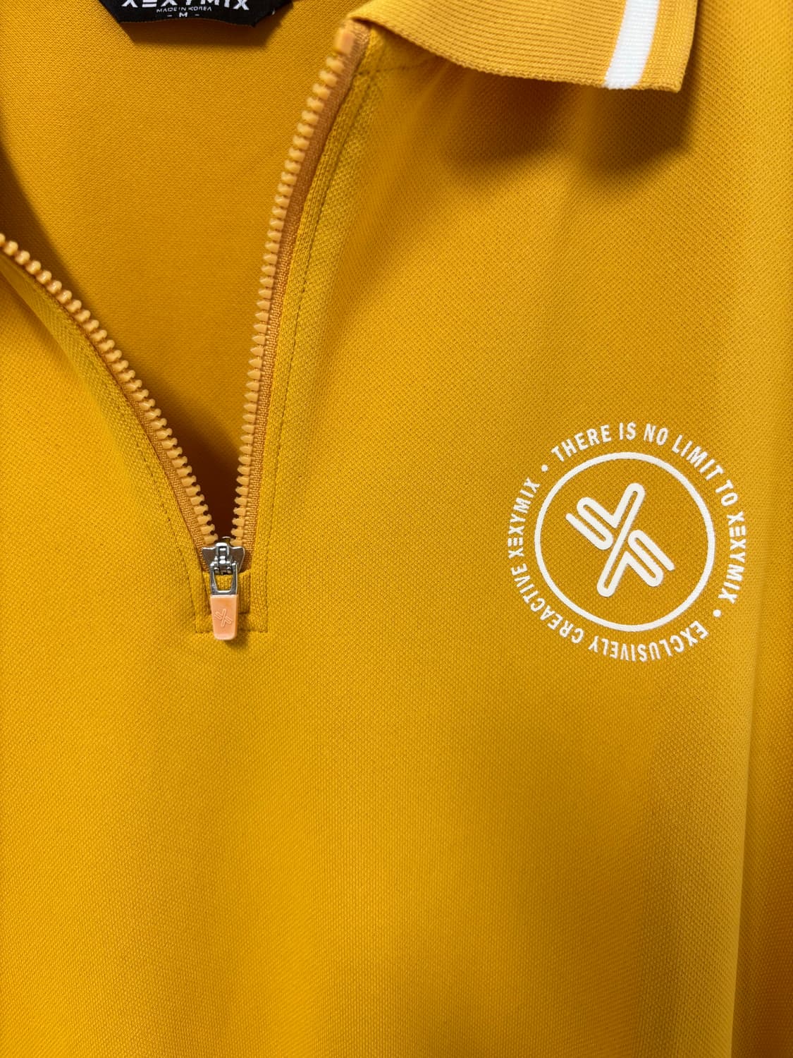 젝시믹스 테니스 옐로우 반집업 카라티셔츠 M 상품이미지4