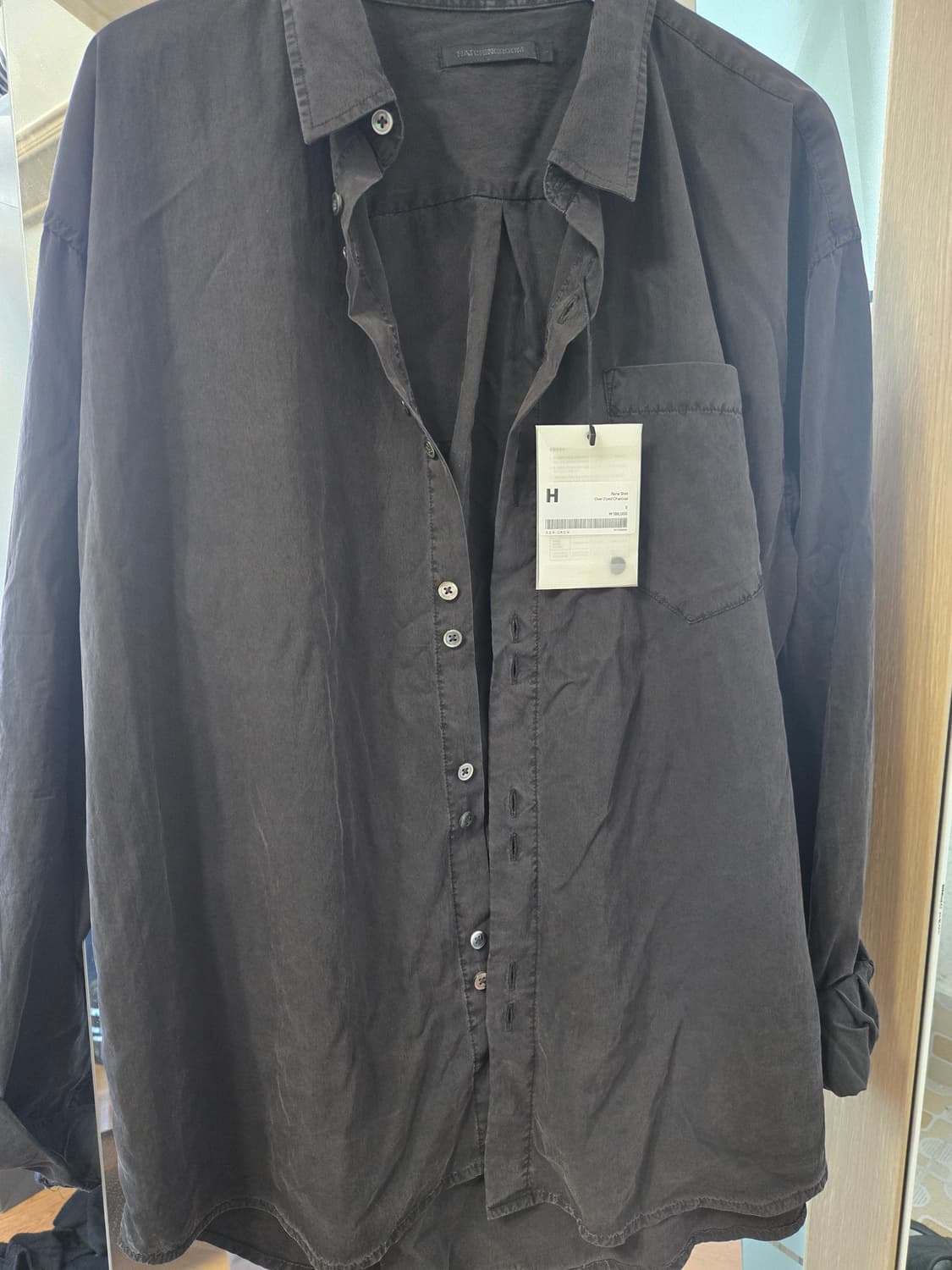 해칭룸 Rana 셔츠 over dyed charcoal 5 상품이미지3