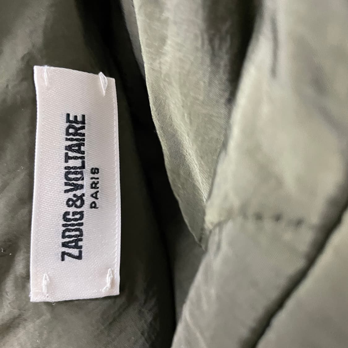 쟈딕앤볼테르 리버시블 후드 퀄팅 코트 카키 2 상품이미지6