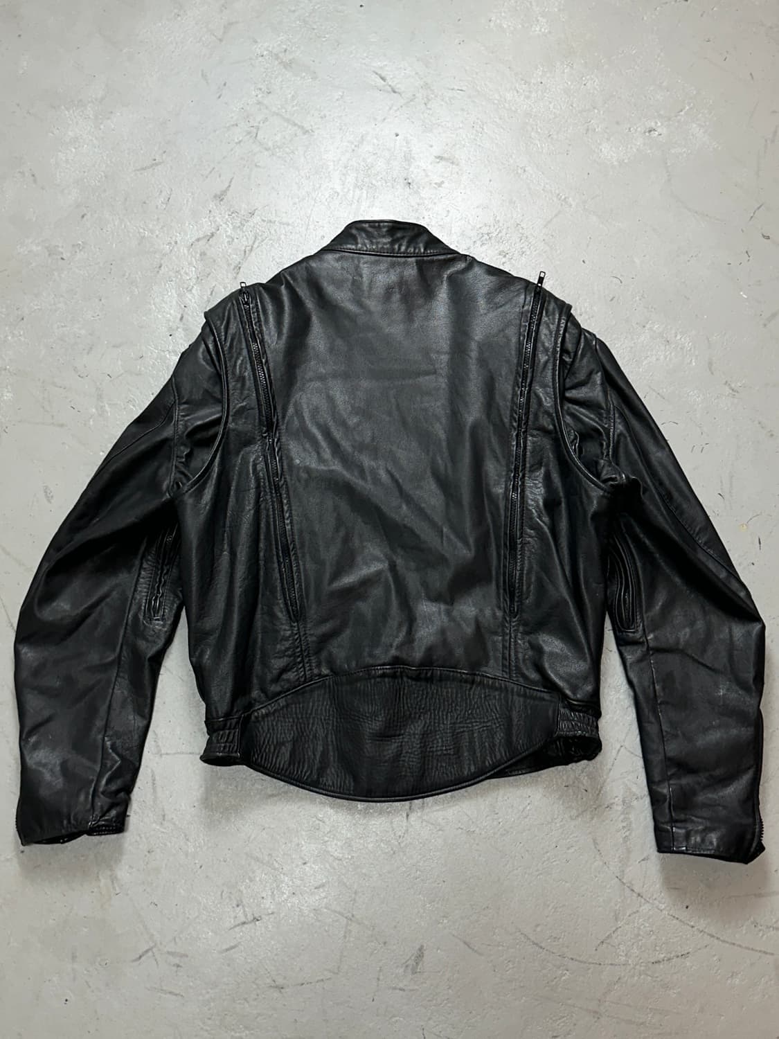 80's 브룩스 레더 모터사이클 레더 자켓 빈티지 레더 자켓 상품이미지4