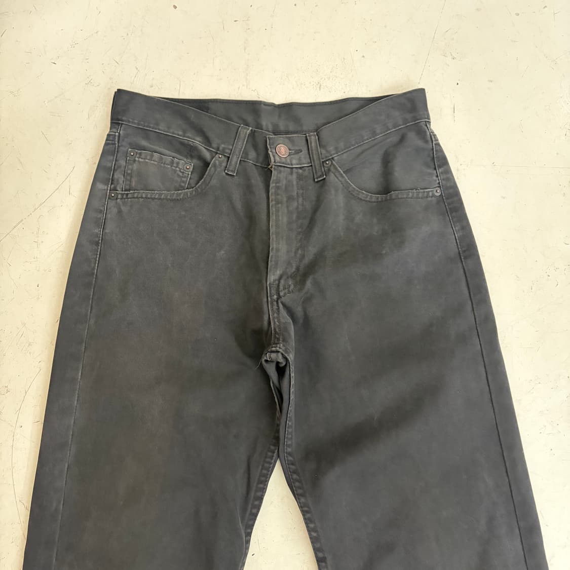 리바이스 521 빈티지 흑청 데님팬츠 32x32 상품이미지2