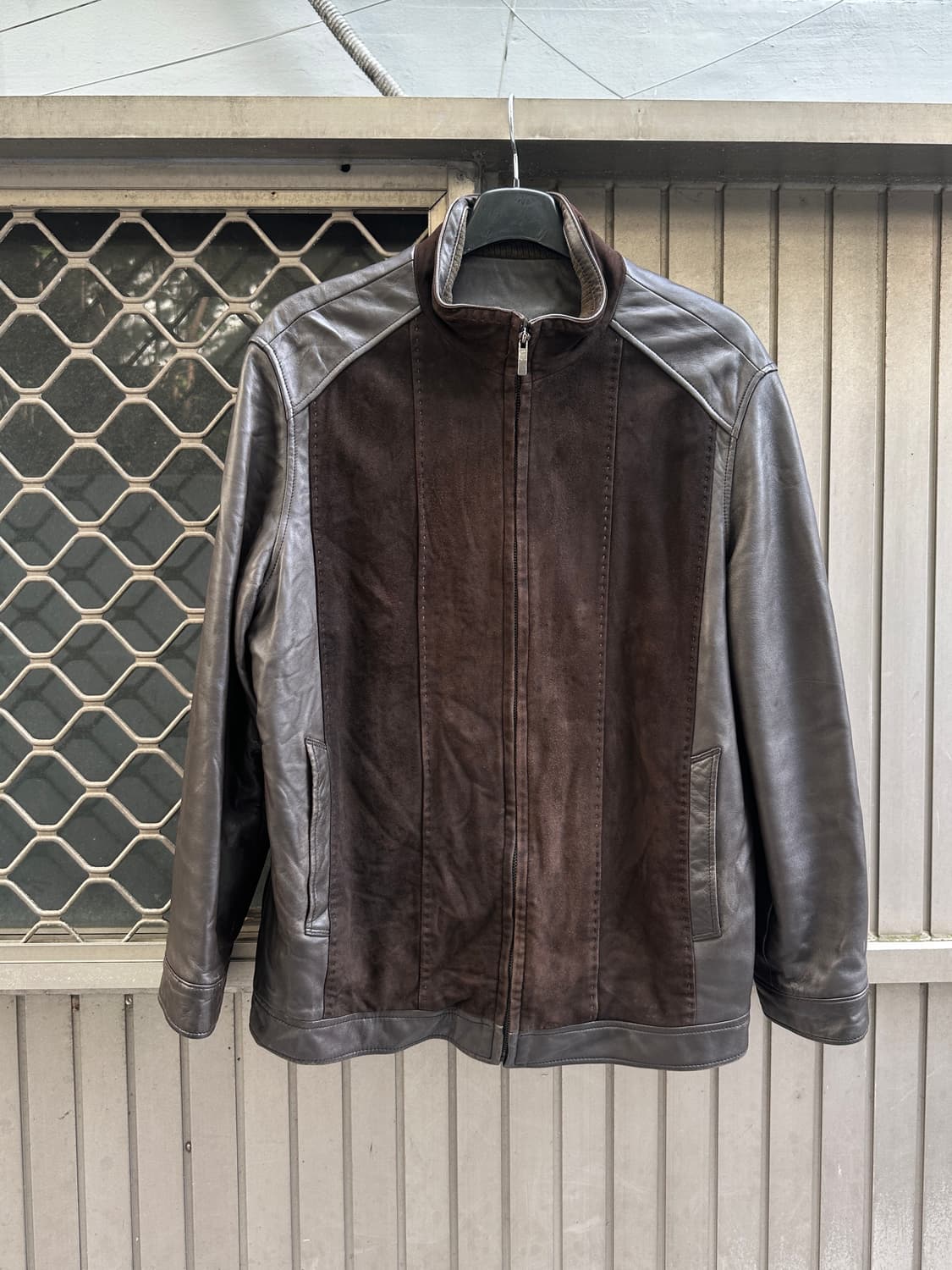 INDIAN suede panels lamb leather jacket 상품이미지4