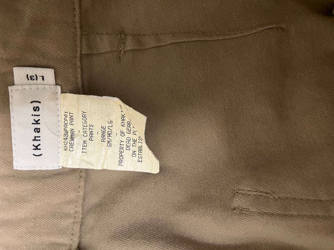 (L) 카키스 크루맨 팬츠 샌드  상품이미지3