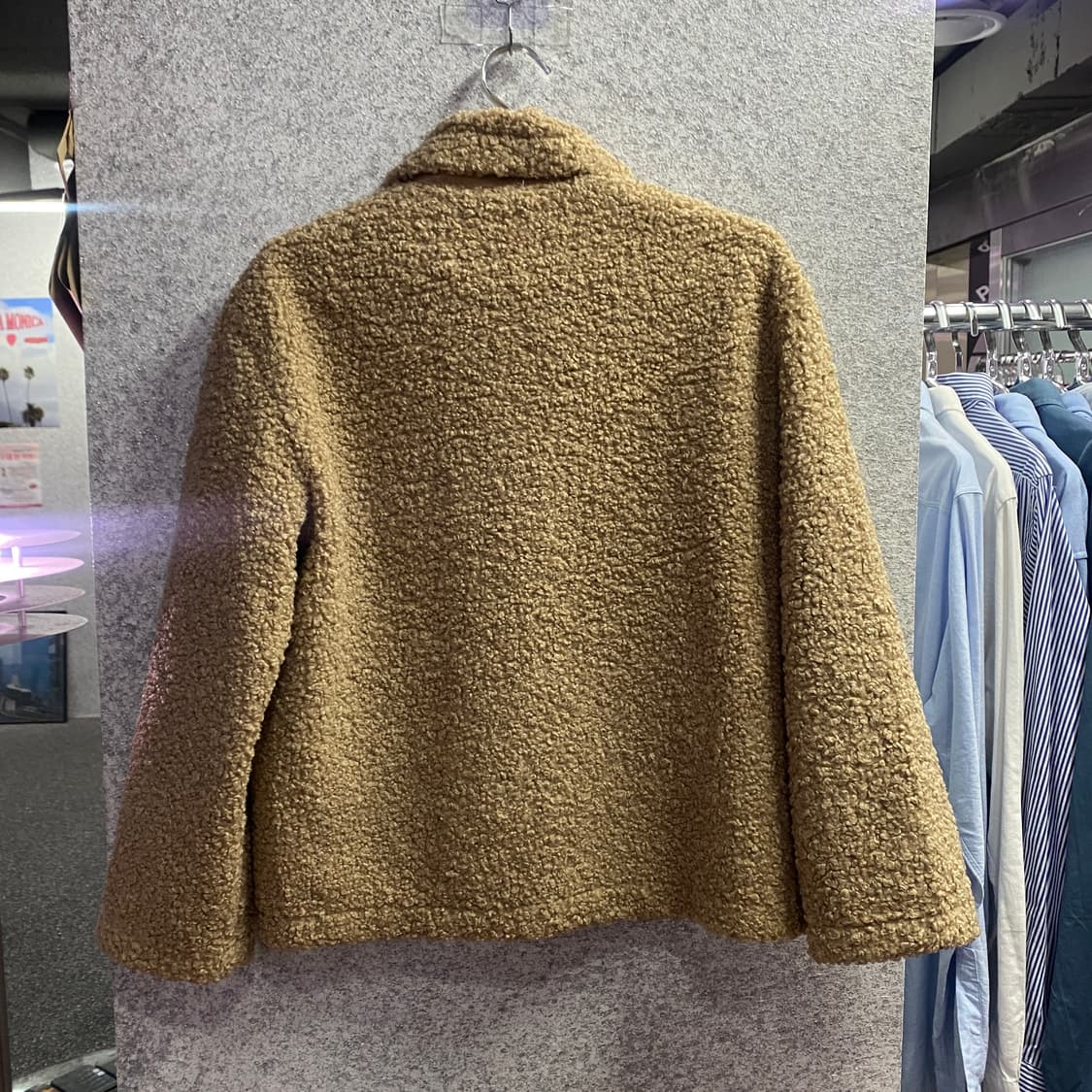 게스 포켓 버튼 쉐르파 자켓  B3040 상품이미지3