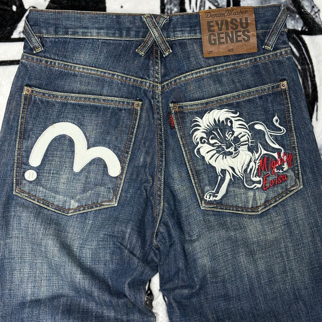 EVISU 에비수 사자 자수 팬츠 상품이미지6