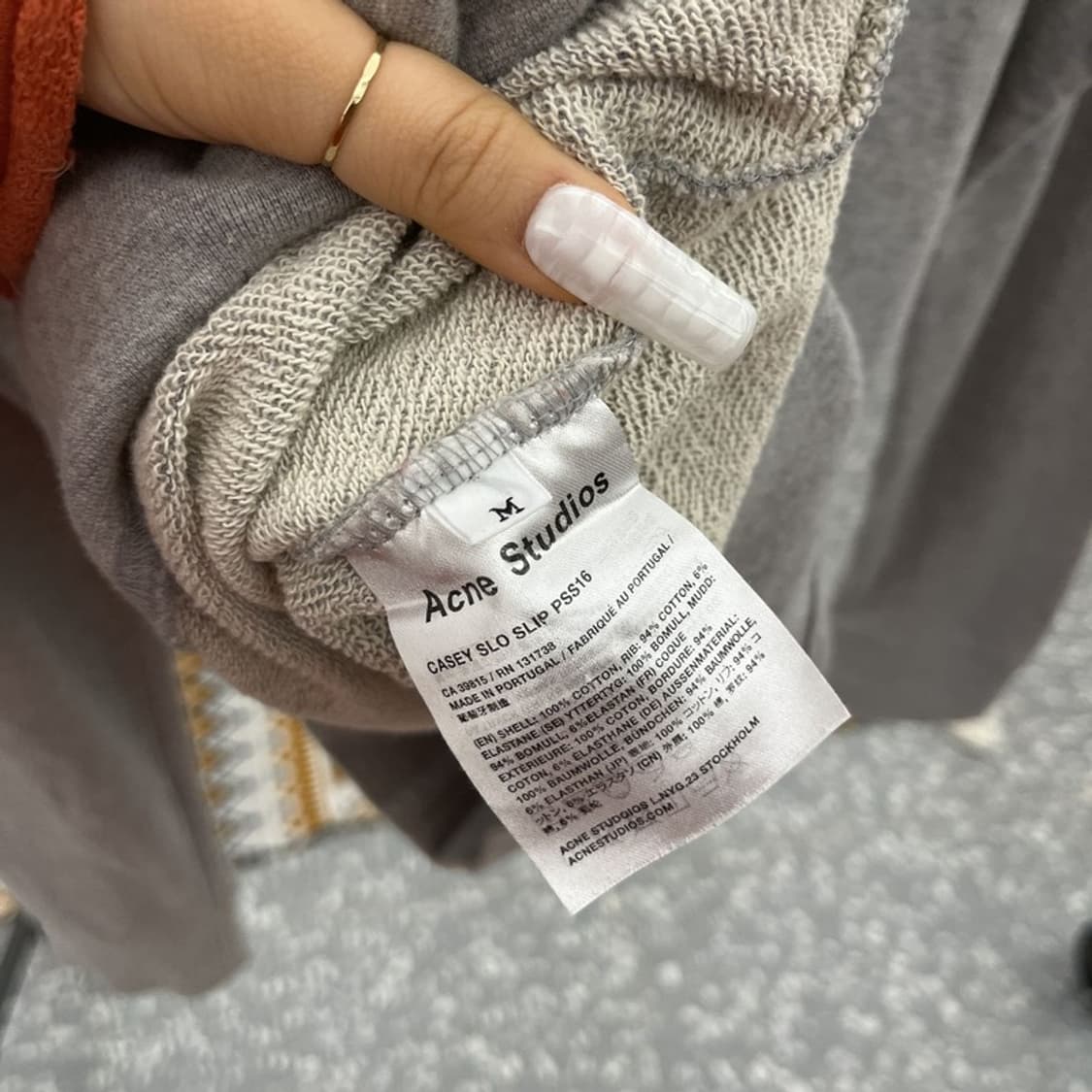 아크네스튜디오 캐주얼 스트릿 키치 LIP 프린팅 맨투맨 M C10698 상품이미지6