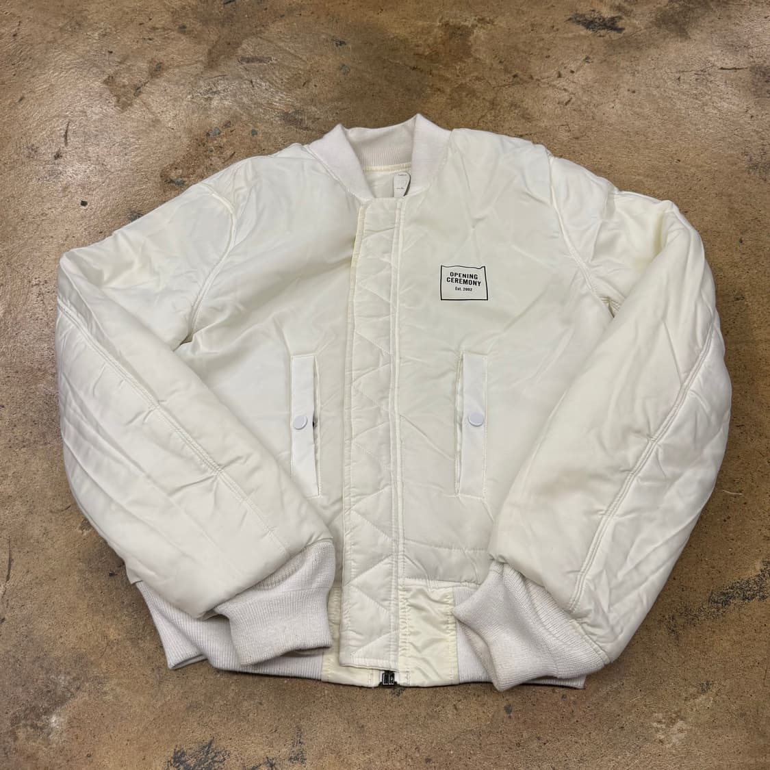 [정품] 오프닝 세레모니 알파인더스트리 아이보리 봄버 자켓 b14 상품이미지2