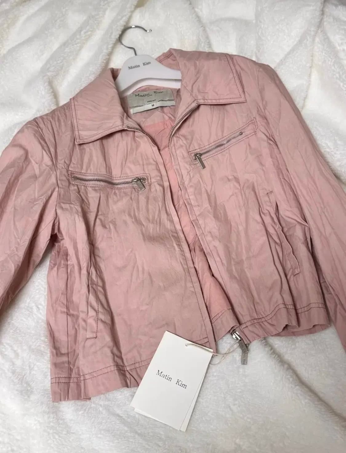 마뗑킴 crinkle crop jumper 상품이미지2