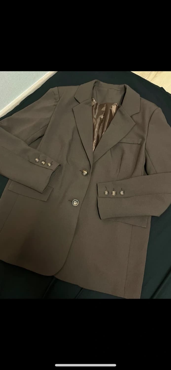 블랙업 블레이저 자켓 브라운 상품이미지1