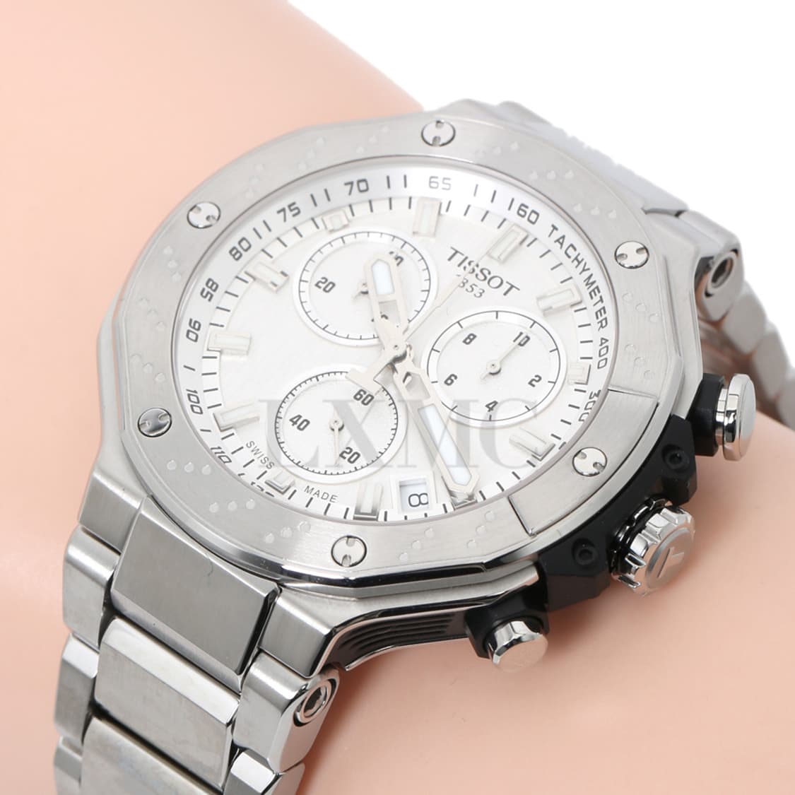 티쏘 T-레이스 크로노그래프 워치 스틸시계 T141.417.11.031. 상품이미지7