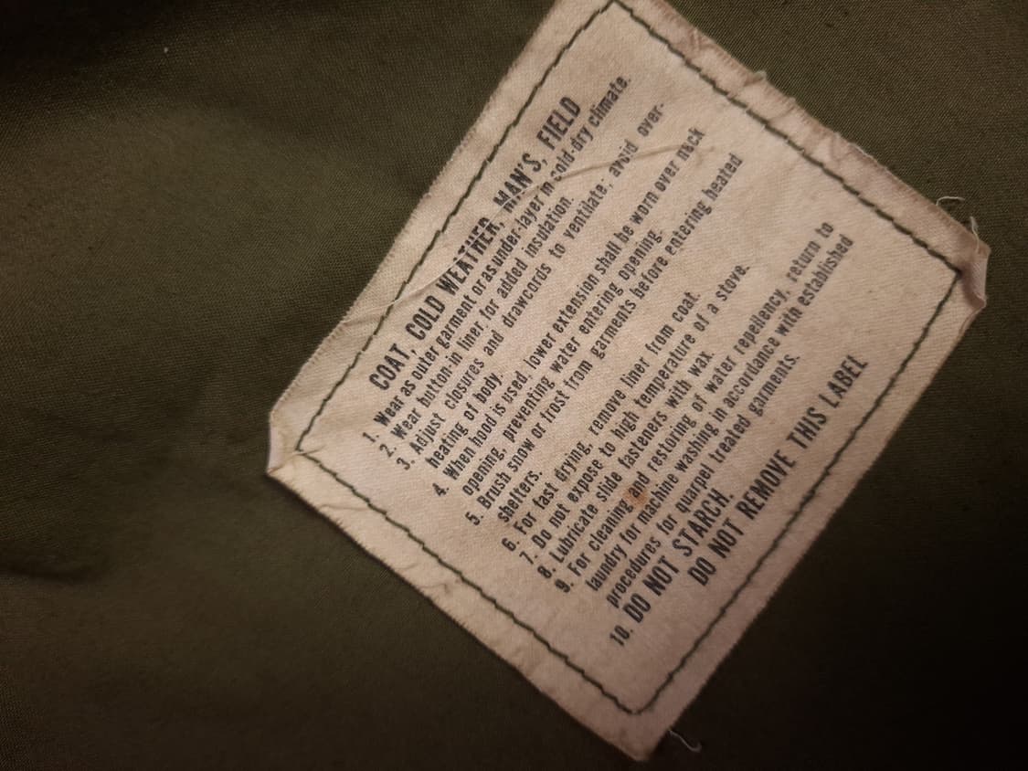 오리지날 미군 2세대 M-65 필드야상 상품이미지3