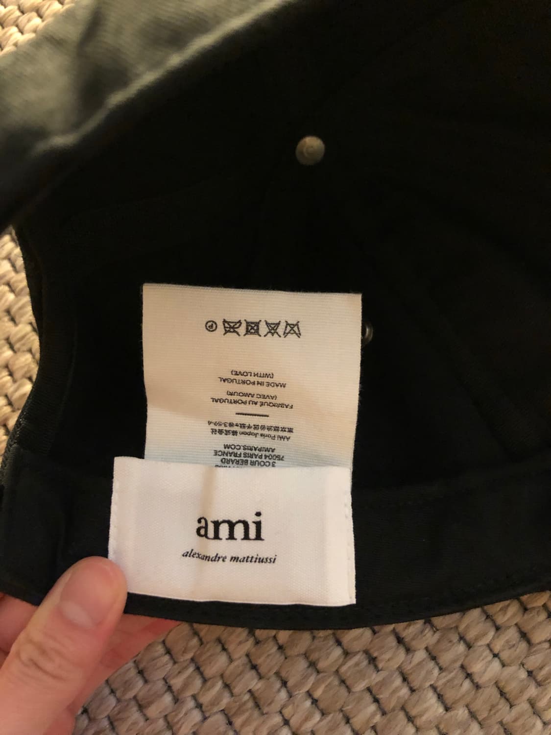 Ami 하트 로고 볼캡 블랙 상품이미지4