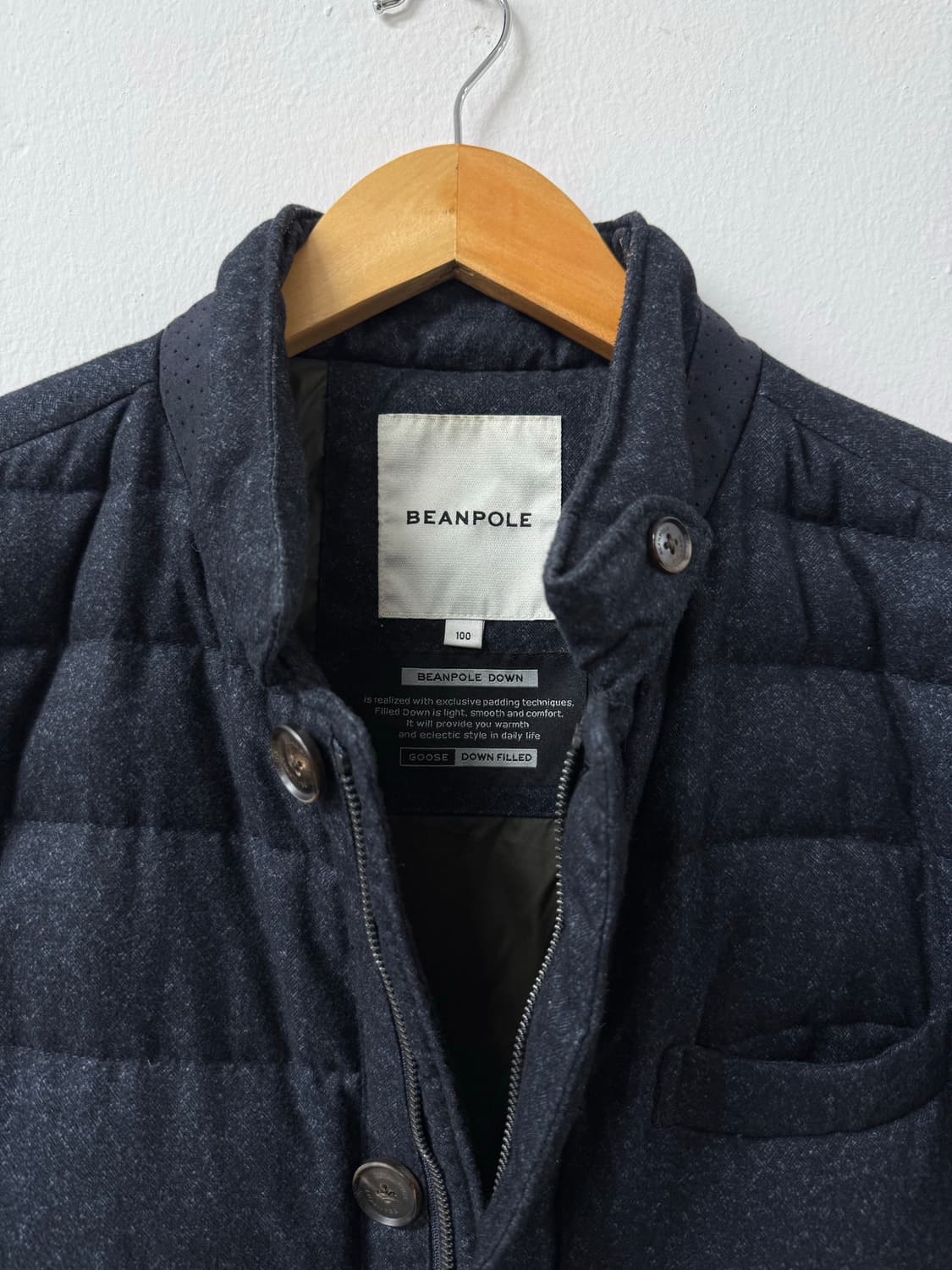 100사이즈 남성 빈폴 구스다운 패딩 자켓 상품이미지2