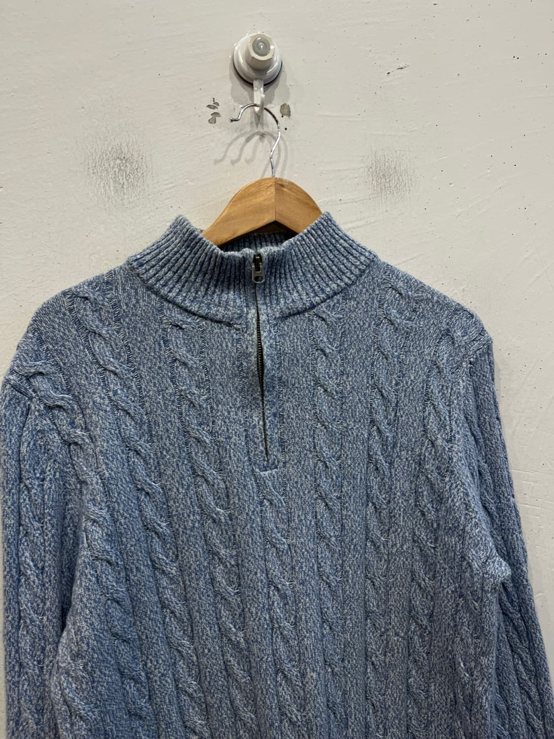 브룩스브라더스 코튼 케이블 반집업 니트  상품이미지2