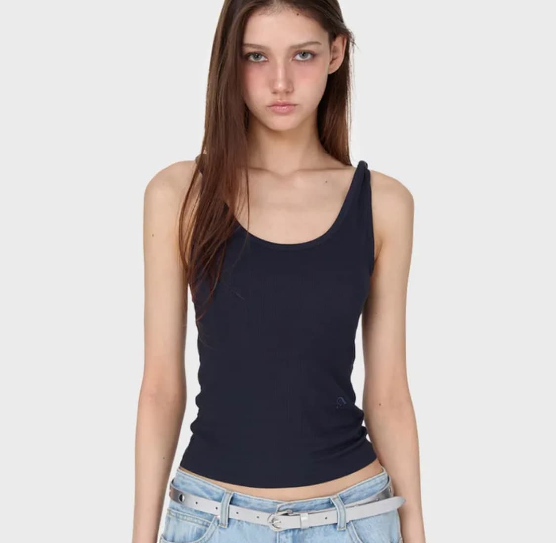 썬번프로젝트 Shoulder Twist SleevelessTop Navy 상품이미지1