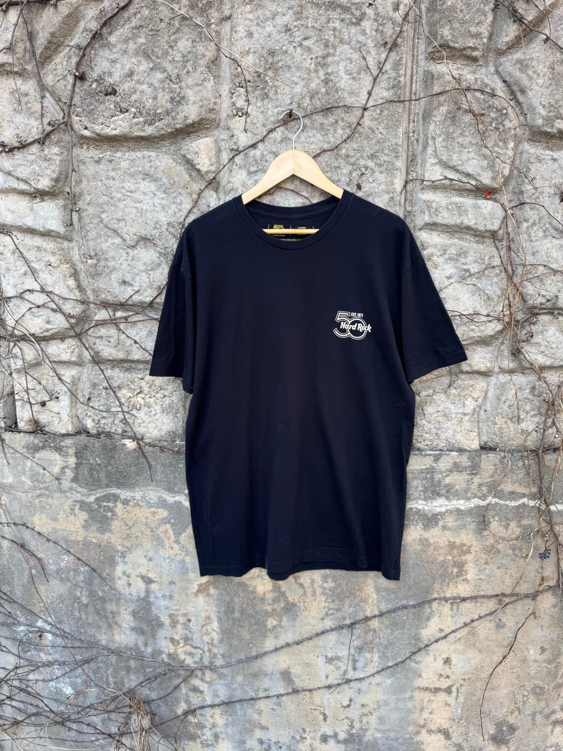 하드락카페 빈티지 신시내티 50주년 프린팅 반팔 티셔츠 블랙 xl 상품이미지1