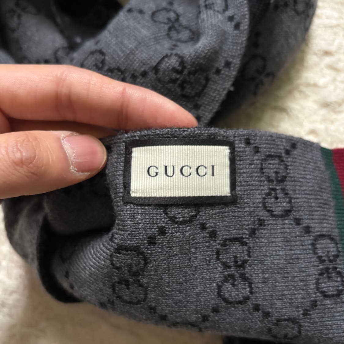 Gucci 구찌 모노그램 투톤 울 머플러 상품이미지5