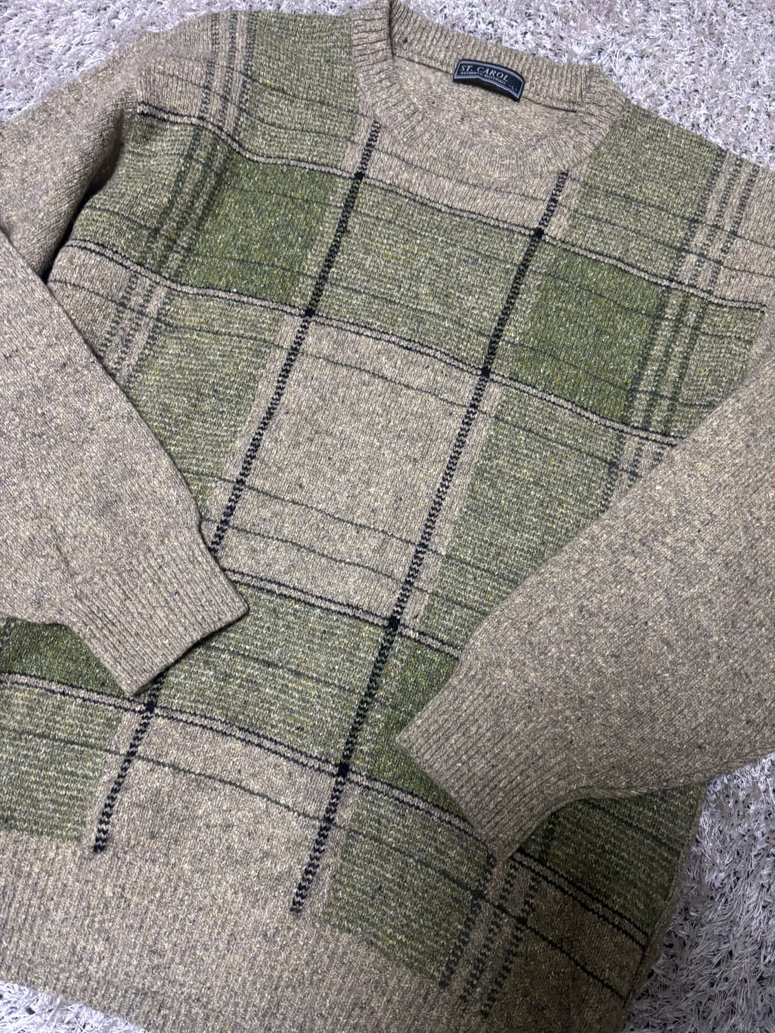 일제 울 실크 혼방 니트 사이즈 105 상품이미지3