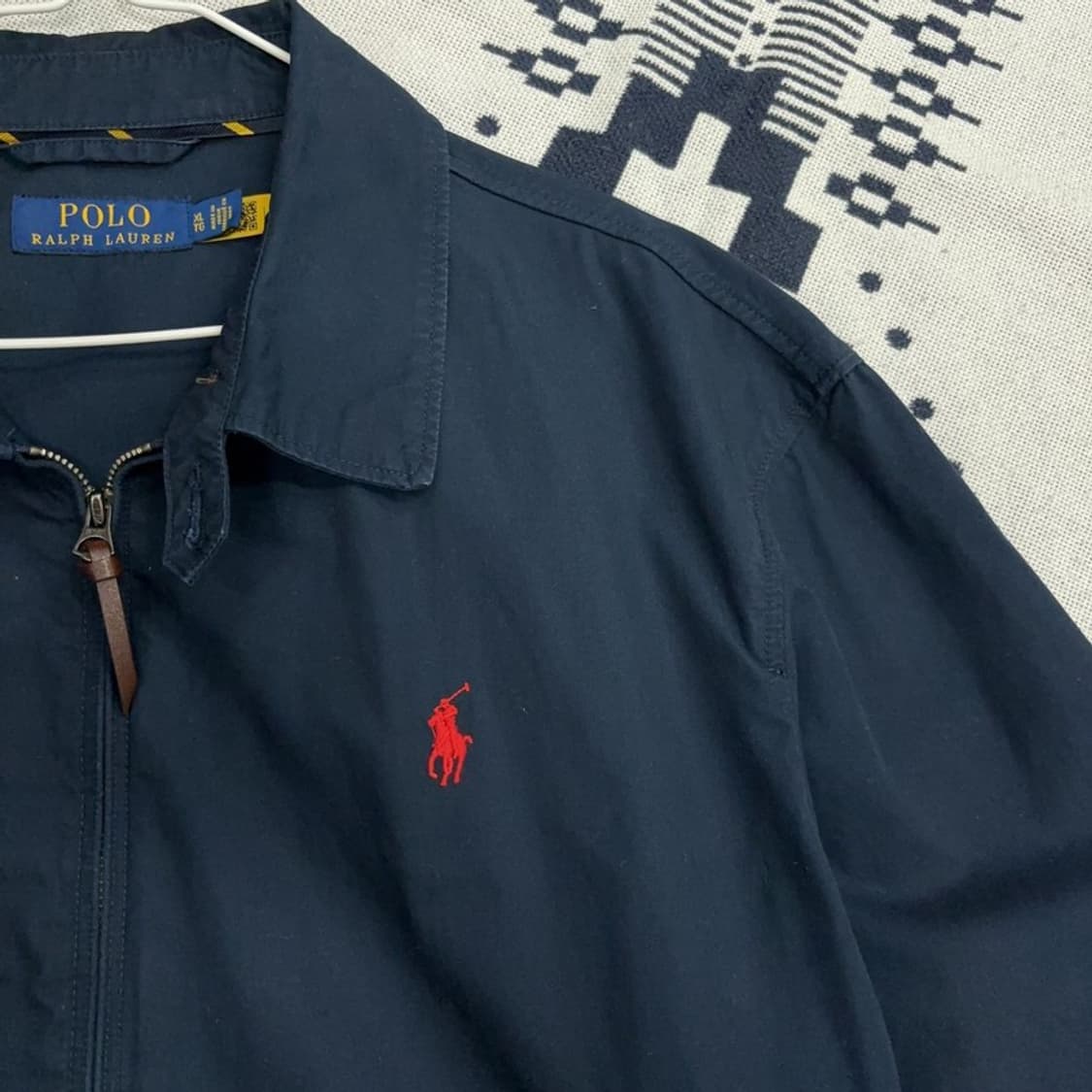 폴로 랄프로렌 신형 QR 자수 스윙톱 블루종 자켓 XL P00042 상품이미지2