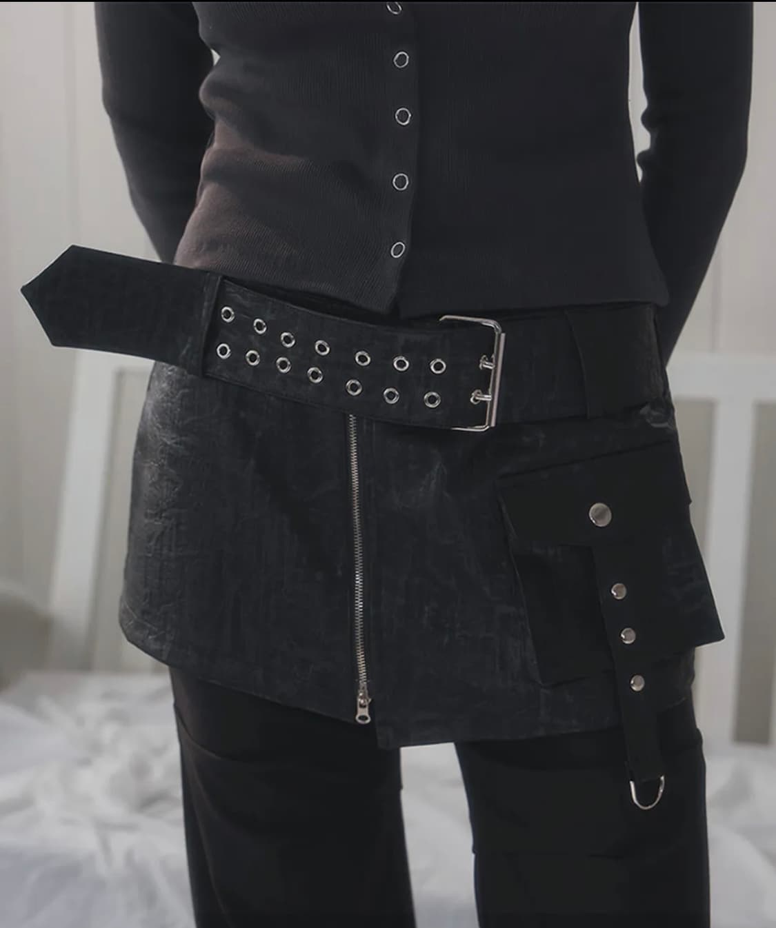 로제프란츠 벨트 포켓 레이어드 스커트 상품이미지1