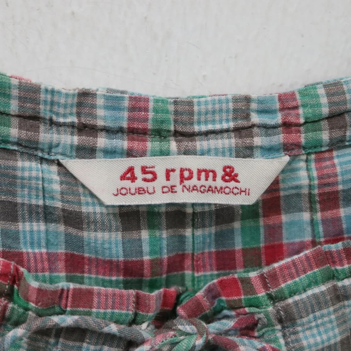 45RPM 체크 블라우스 67685 상품이미지7