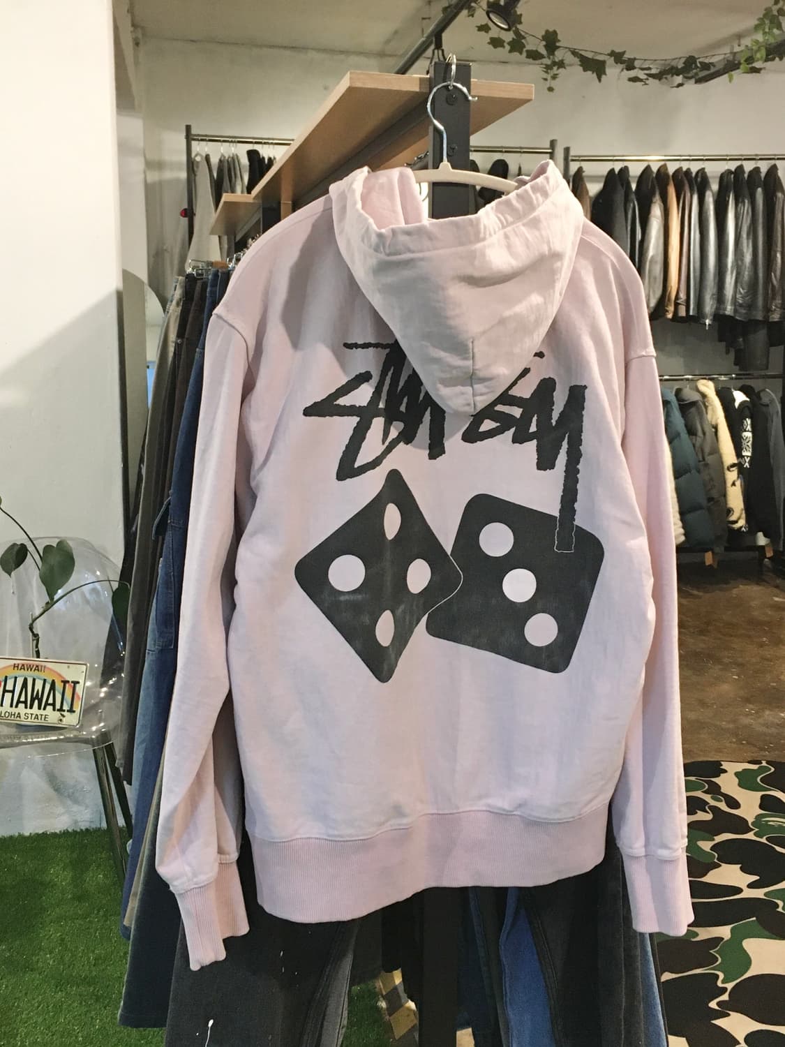 Stussy 스투시 다이스 후드티 블러쉬 상품이미지1