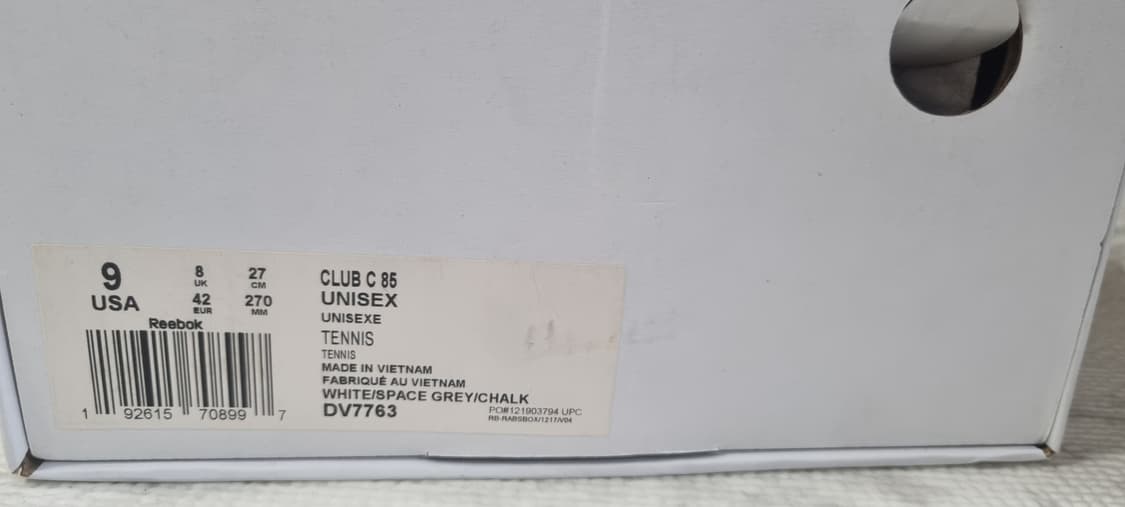 리복 자운드 클럽 c og 화이트 그레이 270 상품이미지10