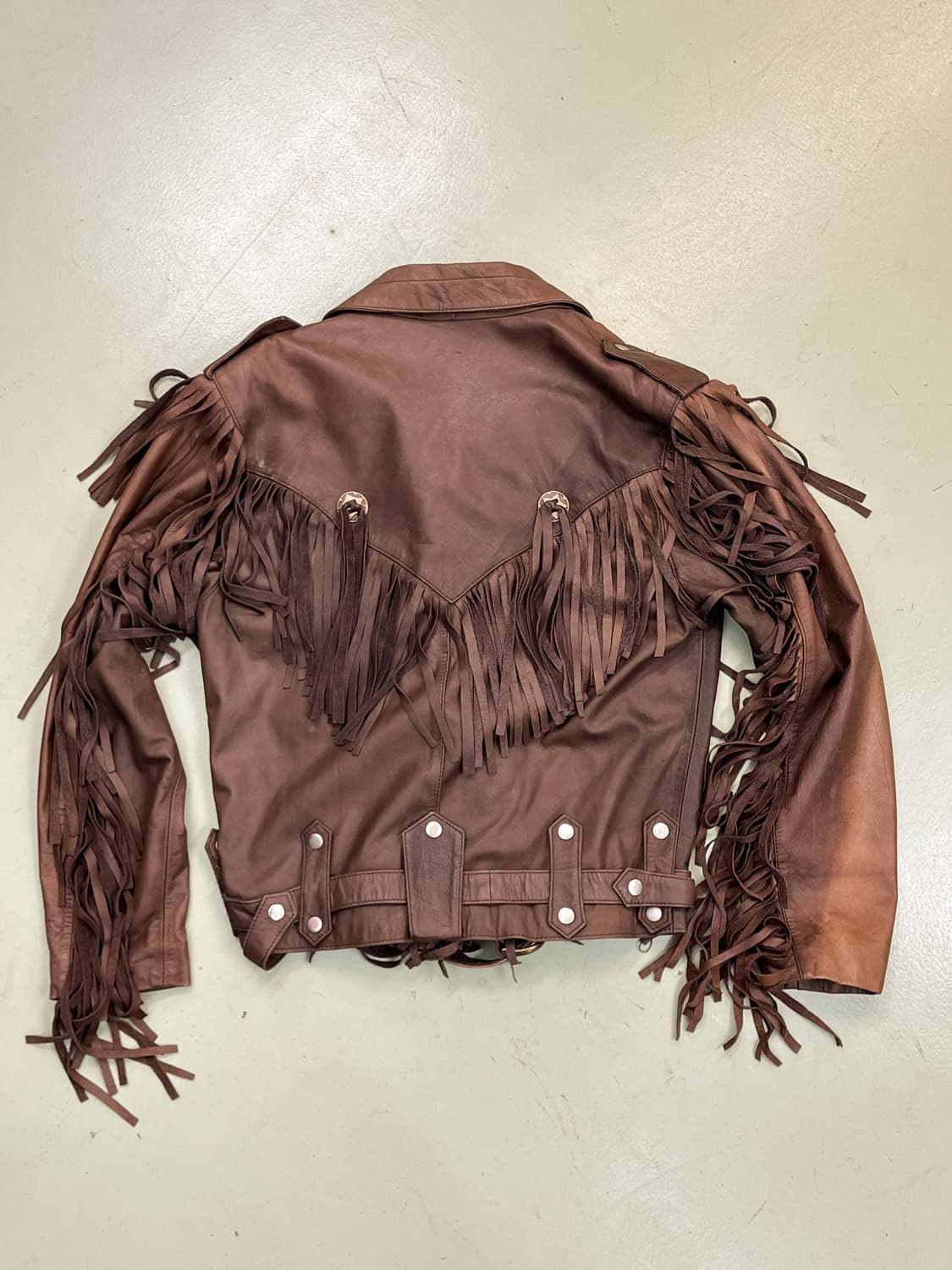 시어스 카우보이 프린지 레더 자켓 상품이미지6