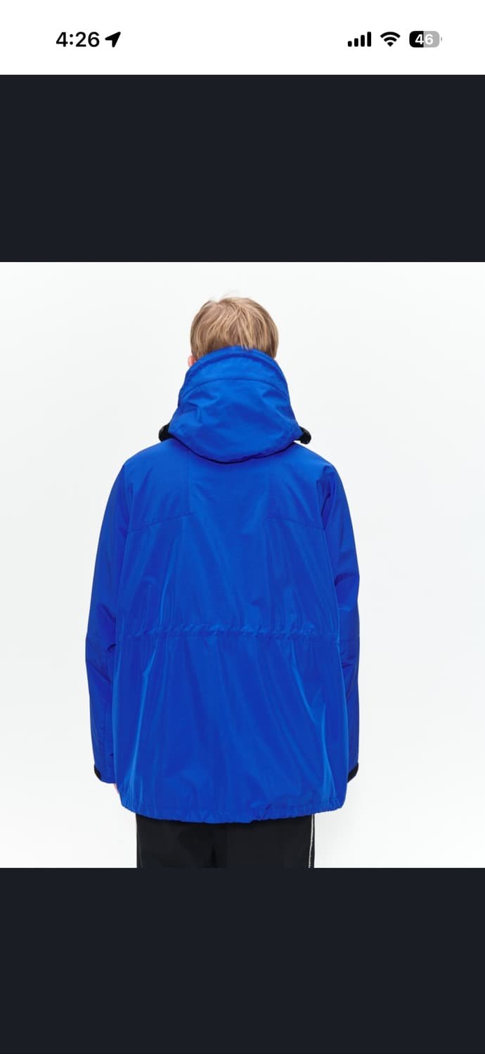 애프터프레이 레저 밀리터리 후디 쉘파카 블루 M 상품이미지2