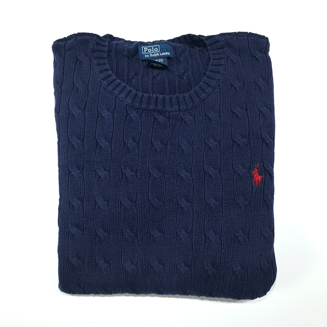 CL383 XL 폴로 00s 코튼 케이블 네이비 니트 스웨터 상품이미지7