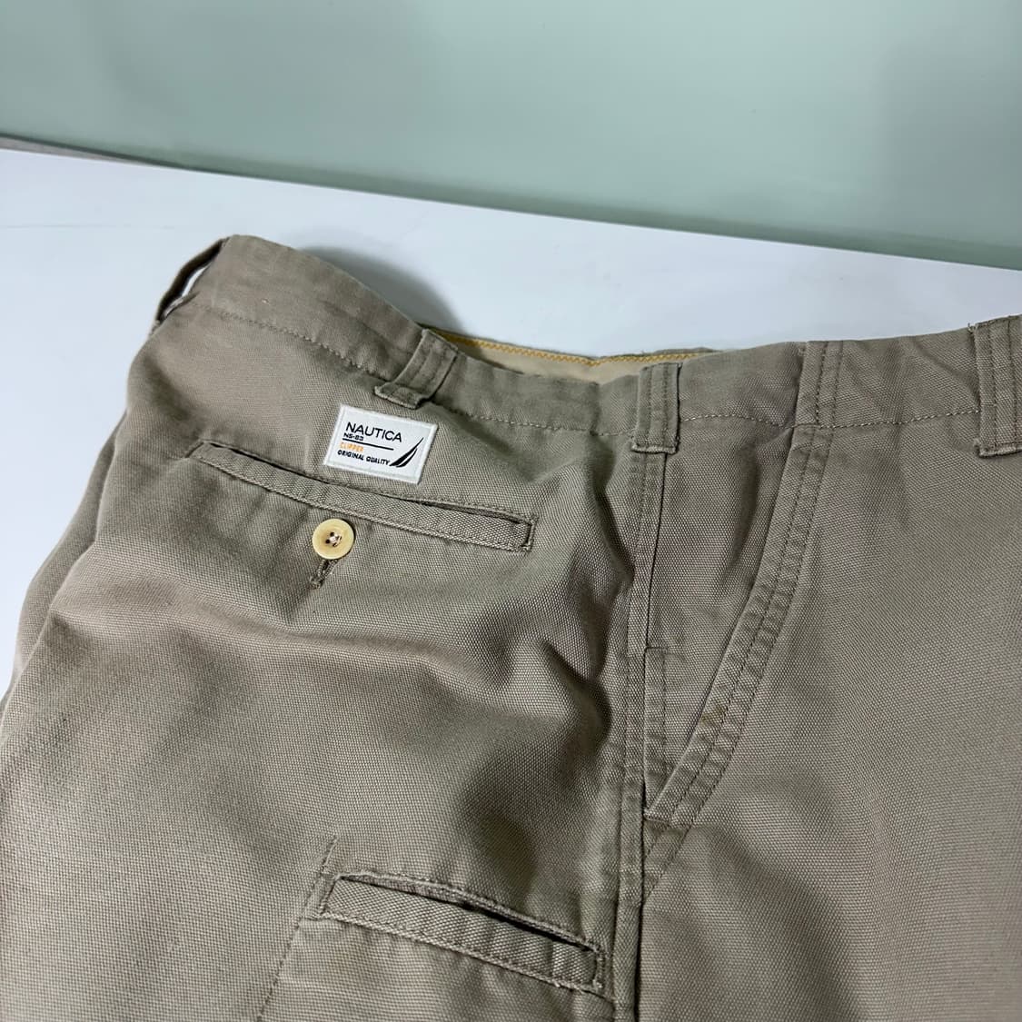 32 XL 노티카 베이지 하이웨스트 세미와이드 치노팬츠 상품이미지2