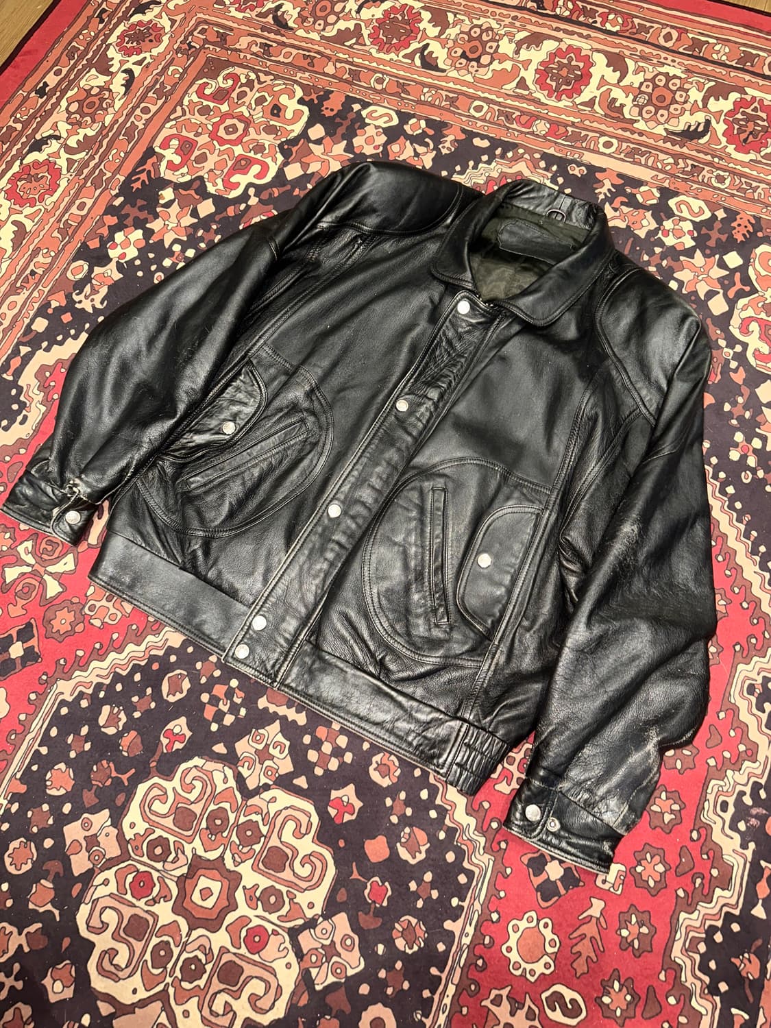 ( 2XL ) 가죽자켓 봄버자켓 레더자켓 푸퍼자켓 양가죽자켓 상품이미지6