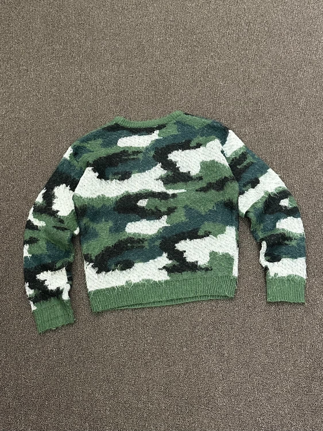 OS)BROWNY vintage 여성 카모 니트 스웨터 상품이미지7