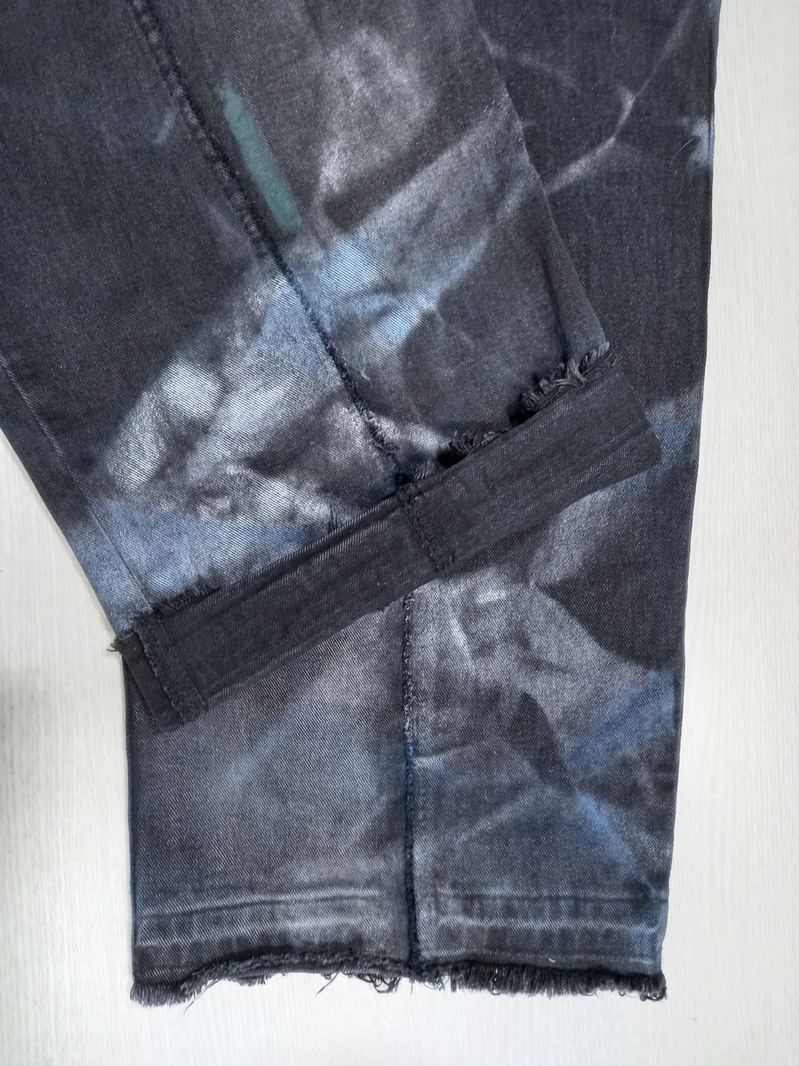 34 JEANMONEY 와이드 크롭진 블랙 커스텀 34-557 상품이미지5