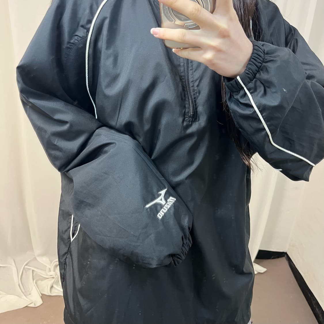 Mizuno half-zip warm-up 상품이미지3