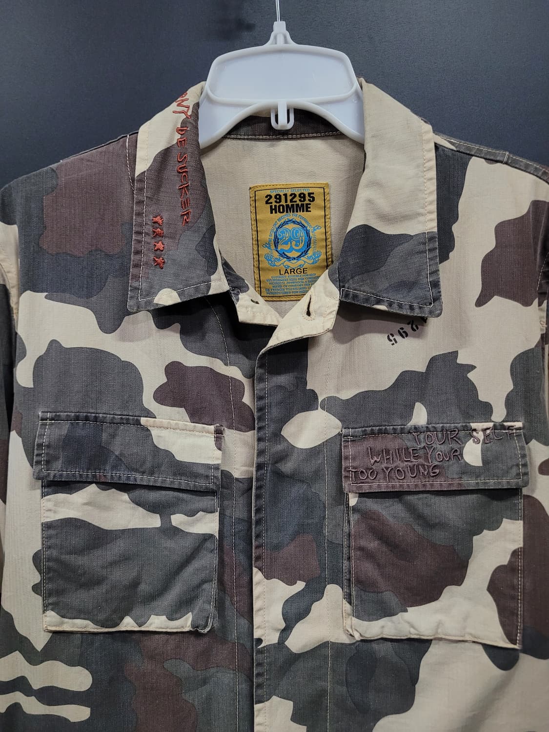 291295 HOMME 카모 워크자켓  상품이미지2