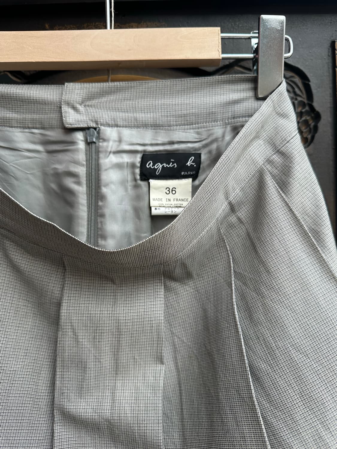 agnes b check skirt 상품이미지2