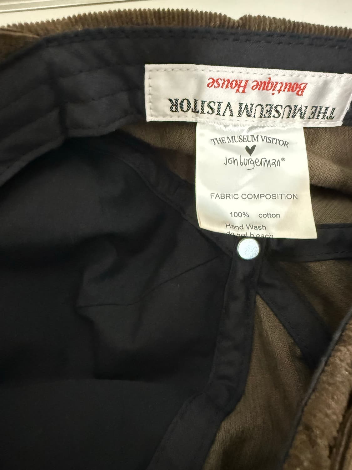 더뮤지엄비지터 존 버거맨 볼캡 브라운 상품이미지3