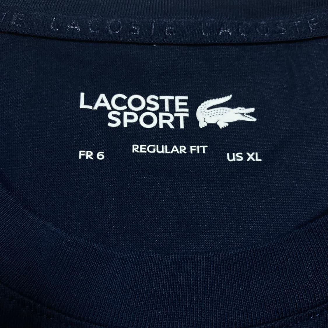 라코스테 빅로고 네이비 반팔티 상품이미지3