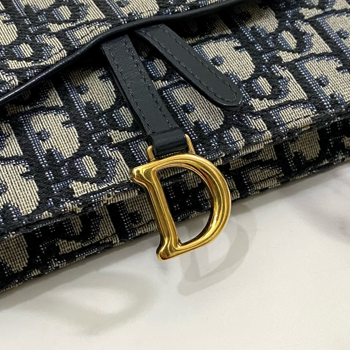 디올 새들 오블리크 자카드 벨트백 가방 파우치 블루 상품이미지6