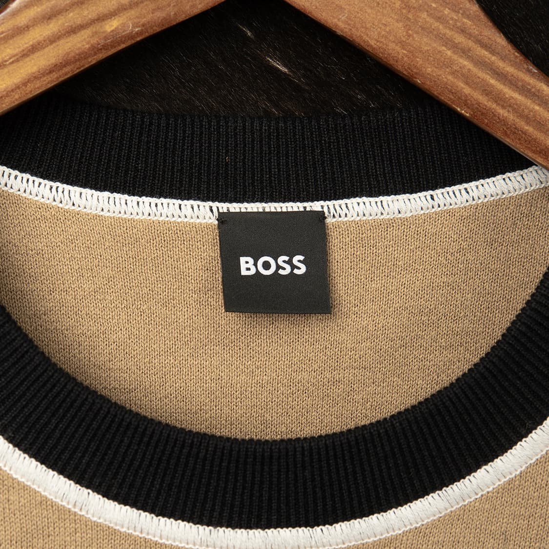 [XL] 휴고보스 BOSS 투톤 코튼 울 니트  상품이미지5