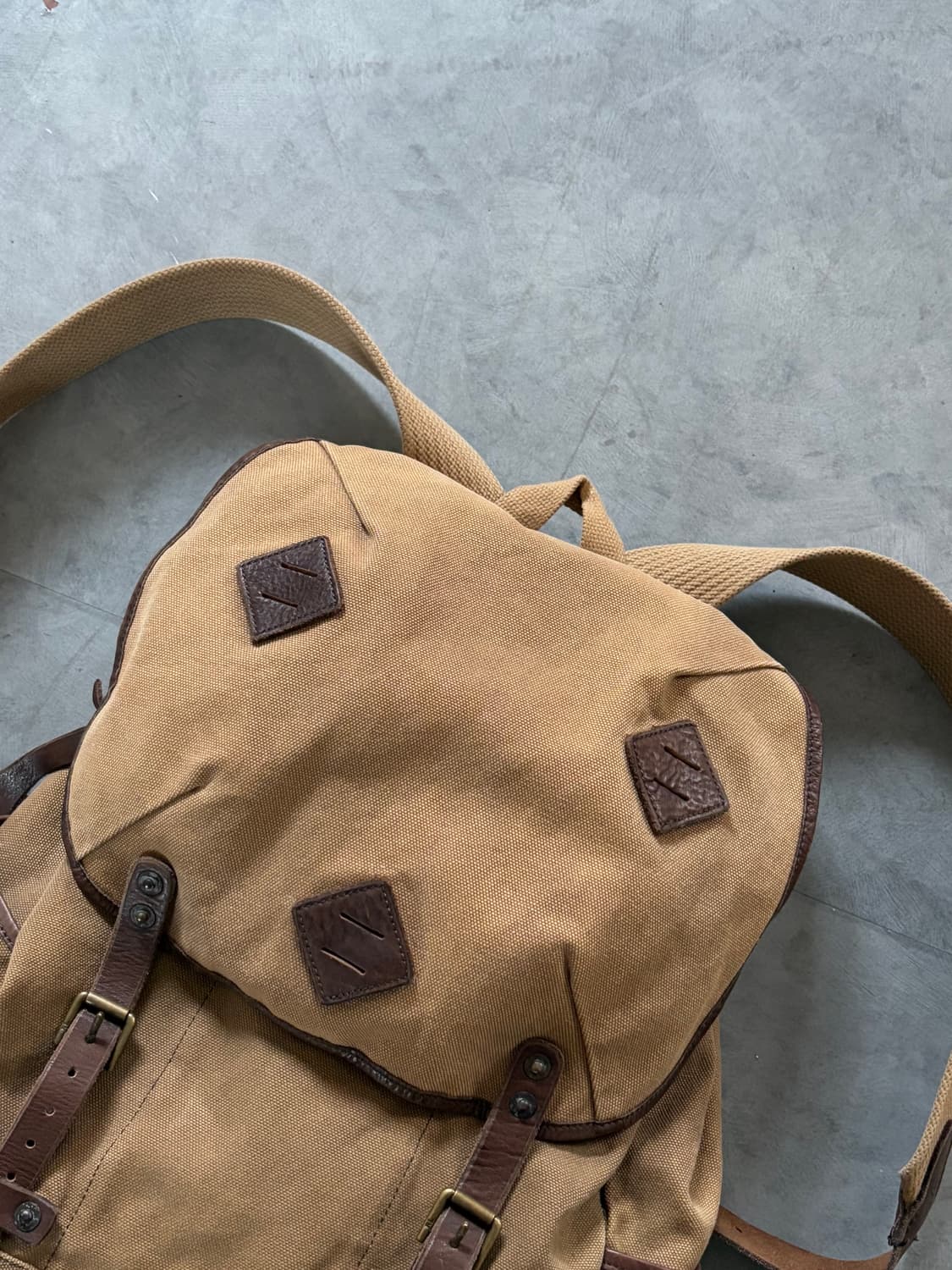 Polo 폴로 랄프로렌 레더 트림 캔버스 백팩 상품이미지4