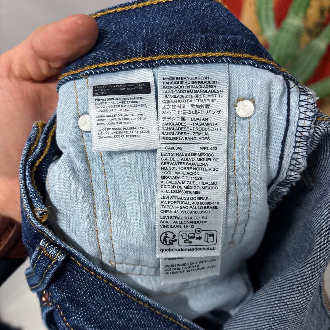 리바이스 555 릴렉스 스트레이트 빈티지 워싱 데님팬츠 N1234 상품이미지8