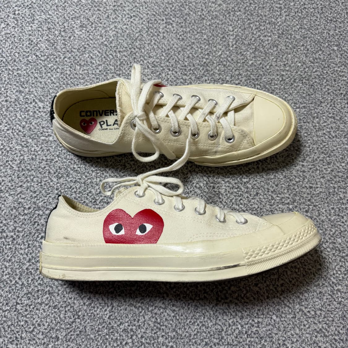 꼼데가르송 컨버스 스니커즈 265 상품이미지5