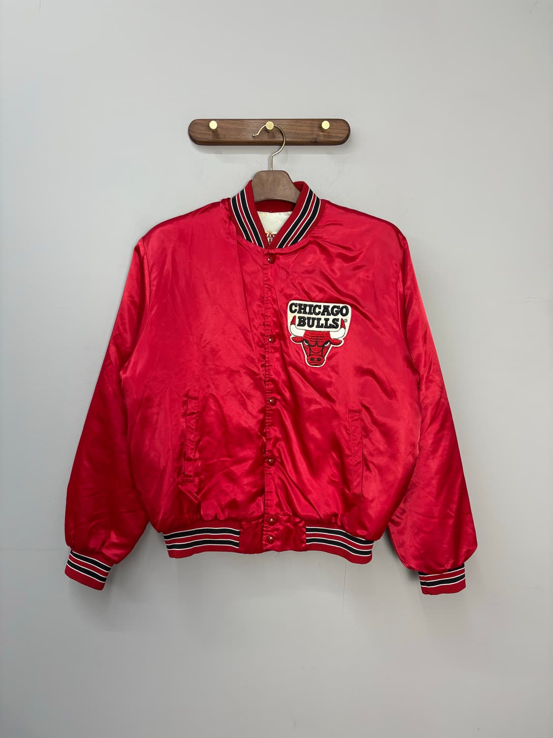 90s 시카고불스 빈티지 새틴 자켓 A2762 상품이미지2
